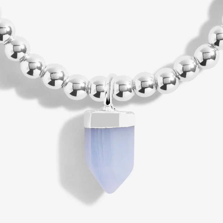 BLUE AGATE CRYSTAL ANKLET