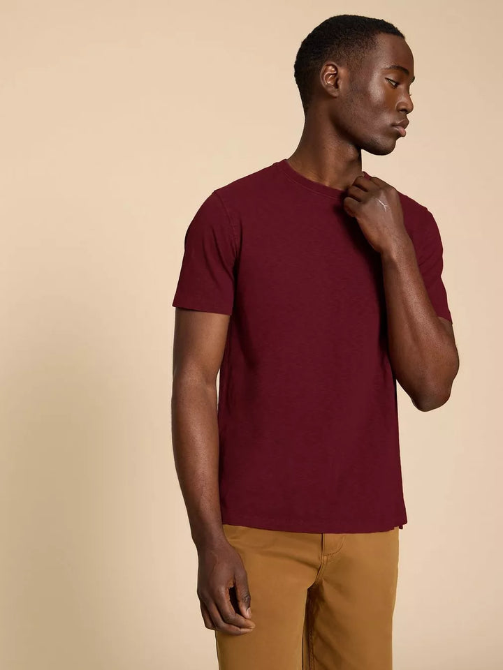 DARK PLUM ABERSOCH SHORT SLEEVE TEE