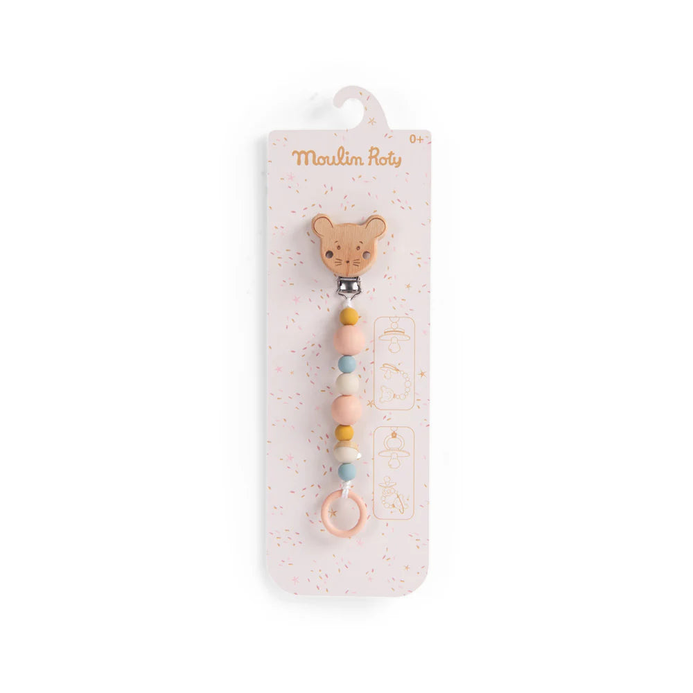 MOUSE SILICONE SOOTHER HOLDER