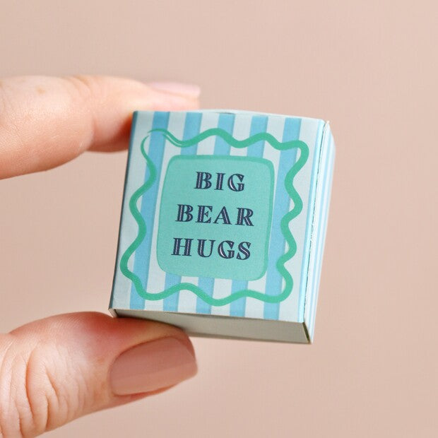 TINY MATCHBOX CERAMIC BEAR TOKEN