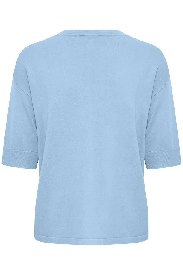 VISTA BLUE MORLA KNITTED T-SHIRT