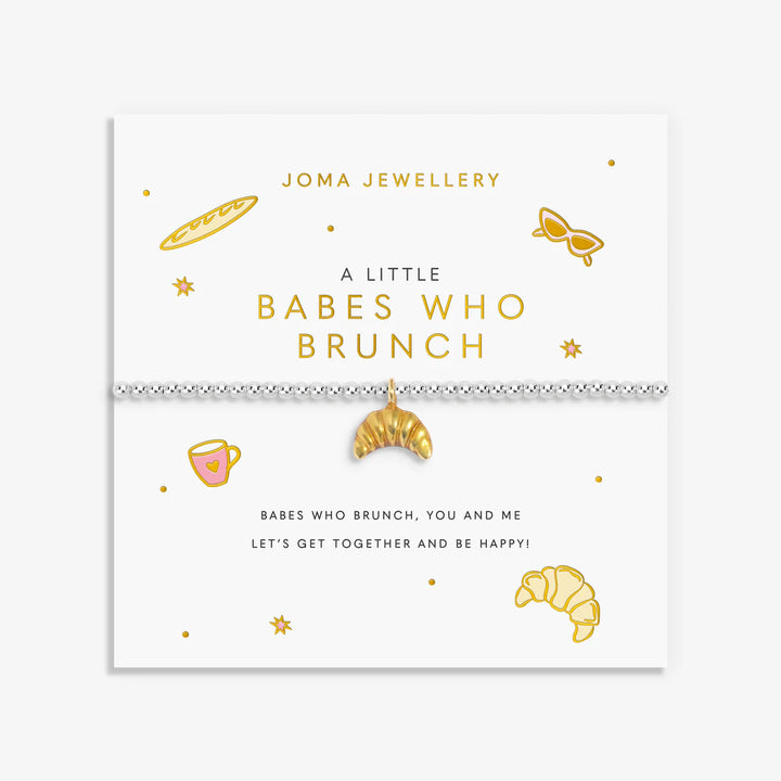 A LITTLE VIBES BABES WHO BRUNCH BRACELET