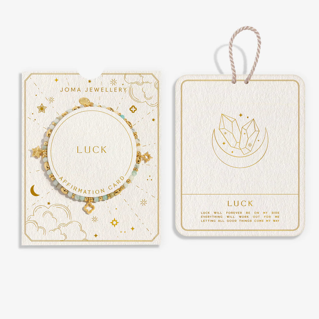 AFFIRMATION CARD LUCK BRACELET