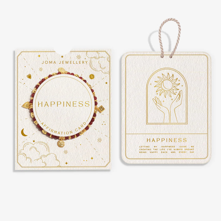 AFFIRMATION CARD HAPPINESS BRACELET