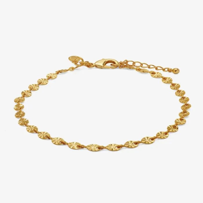 SPARKLE GOLD CRYSTAL PLATED ANKLET