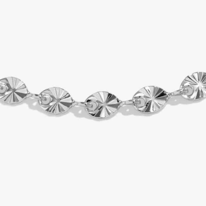 SPARKLE SILVER PLATED CRYSTAL ANKLET