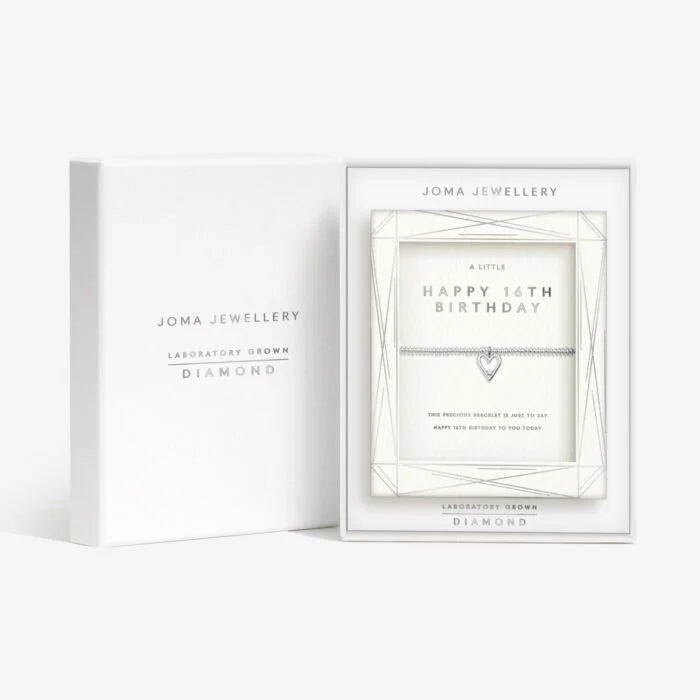 LABORATORY GROWN DIAMOND A LITTLE HAPPY 16TH BIRTHDAY BRACELET