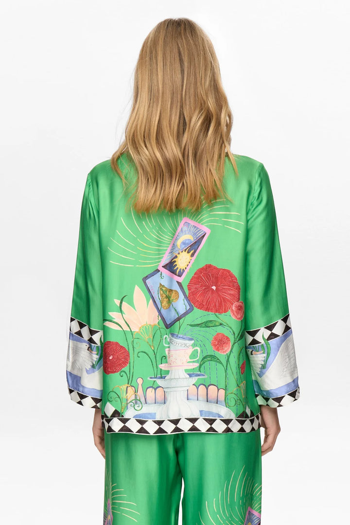 VIBRANT GREEN ADELINA SHIRT