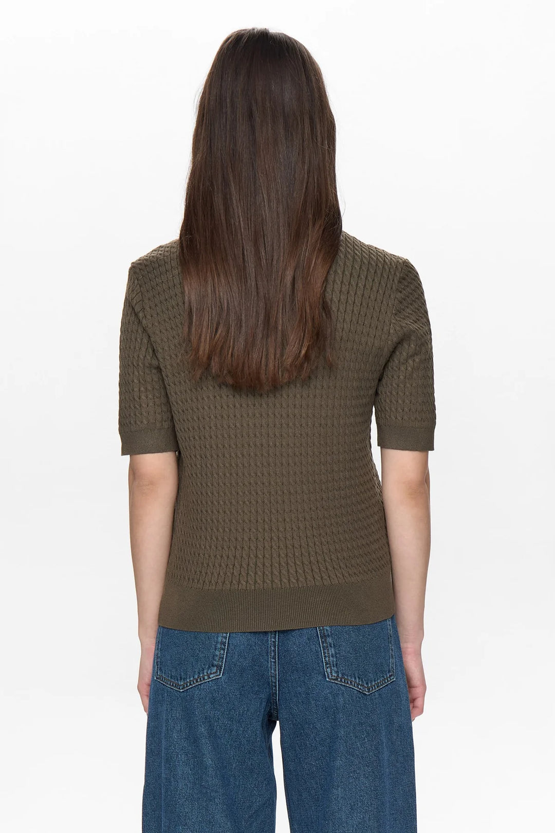 SEA TURTLE ALETTE POLO KNIT TOP