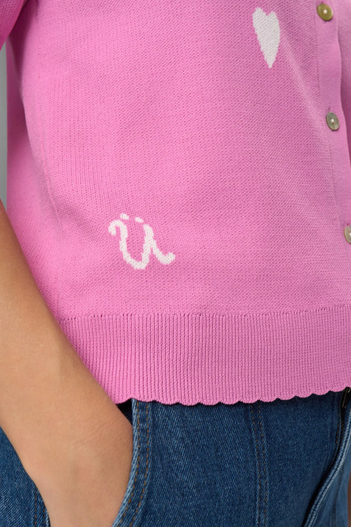 FUCHSIA PINK MALITTA CARDIGAN