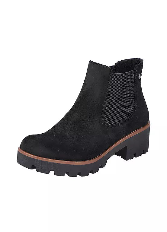 BLACK HEELED BOOT
