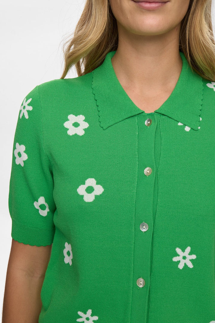 VIBRANT GREEN MARGITTA CARDIGAN