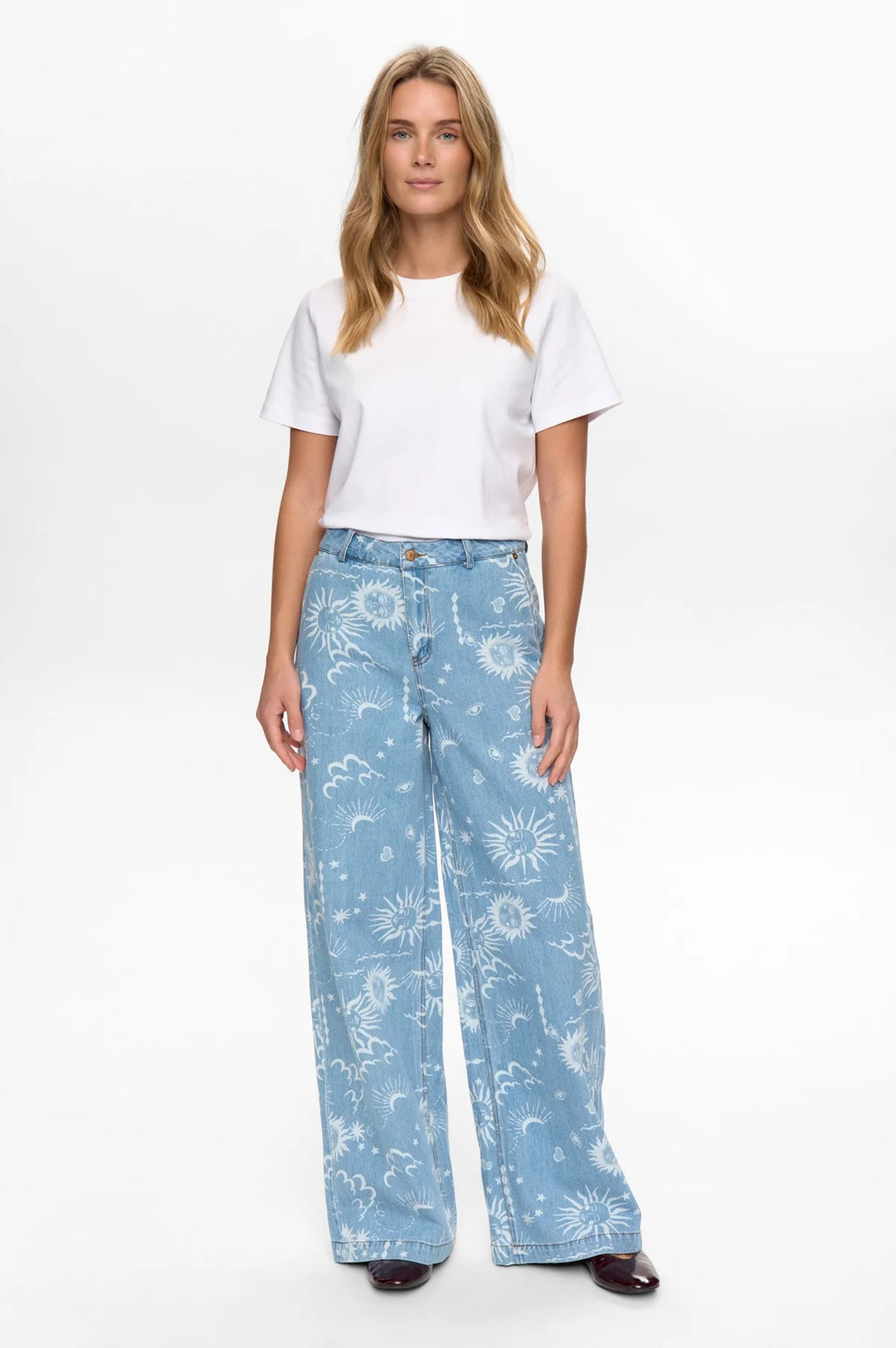 LIGHT BLUW DENIM GISELLY WIDE JEAN