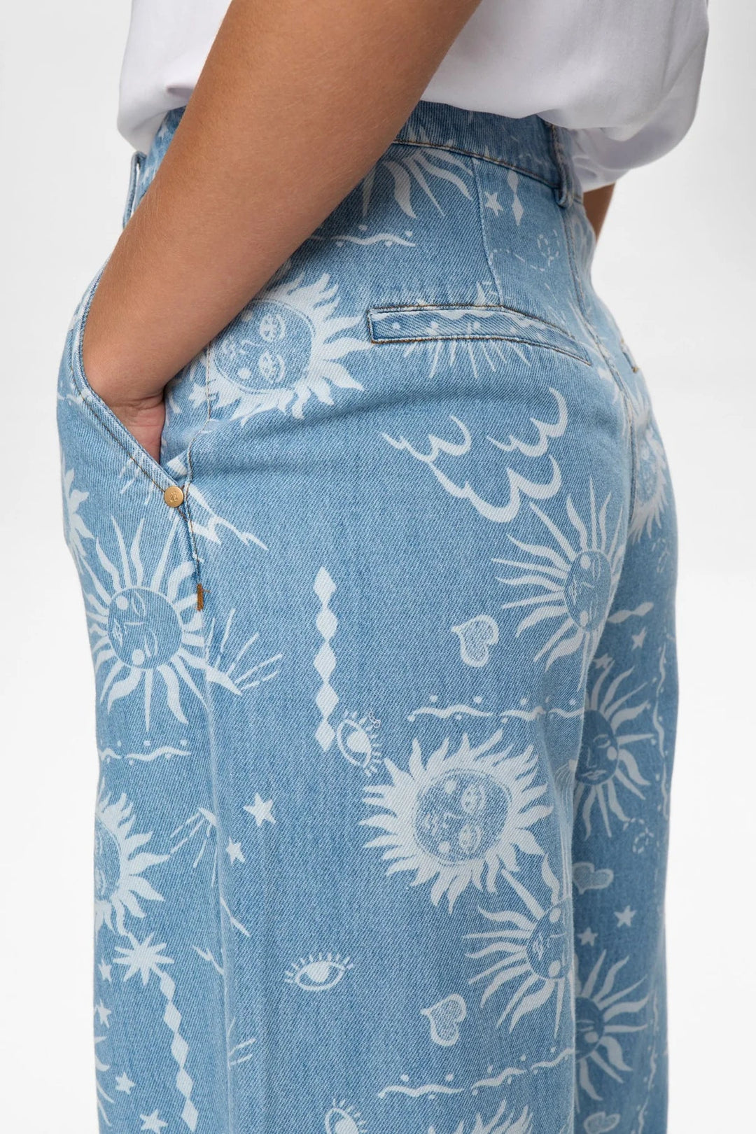 LIGHT BLUW DENIM GISELLY WIDE JEAN