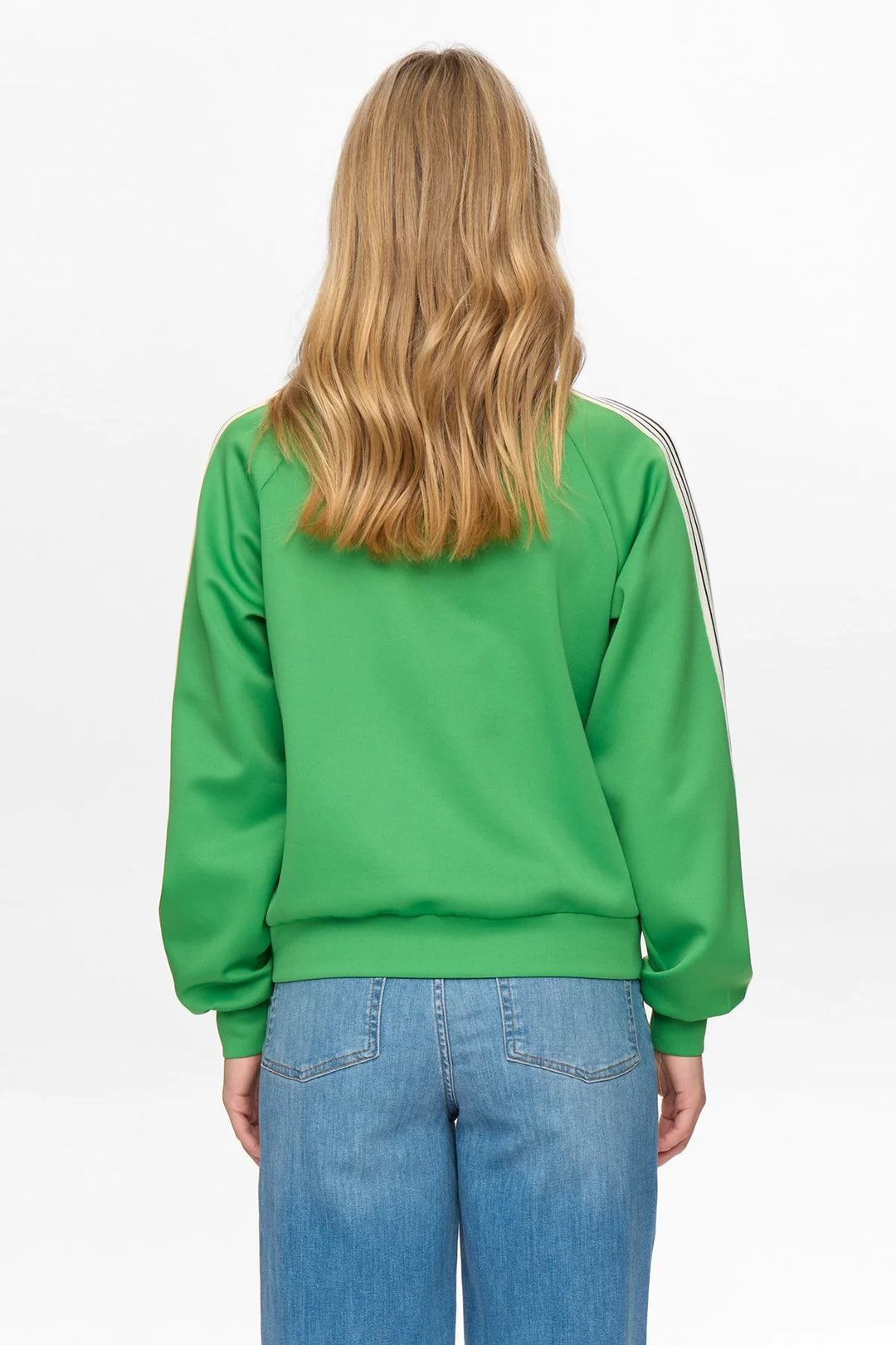 VIBRANT GREEN SENADA ZIP UP TOP
