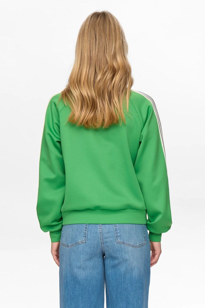 VIBRANT GREEN SENADA ZIP UP TOP