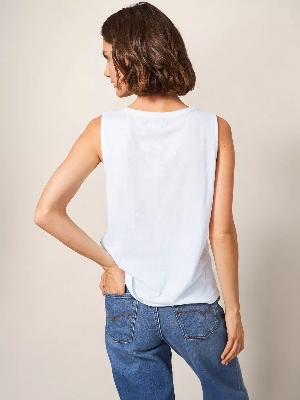 WHITE LALIA VEST