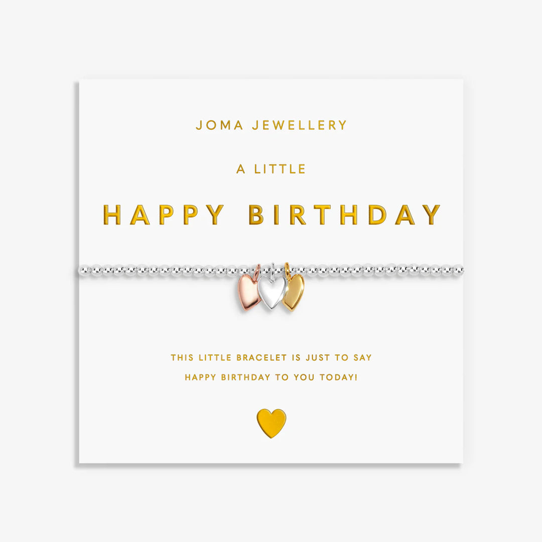 A LITTLE CHARMED MOMENTS HAPPY BIRTHDAY BRACELET