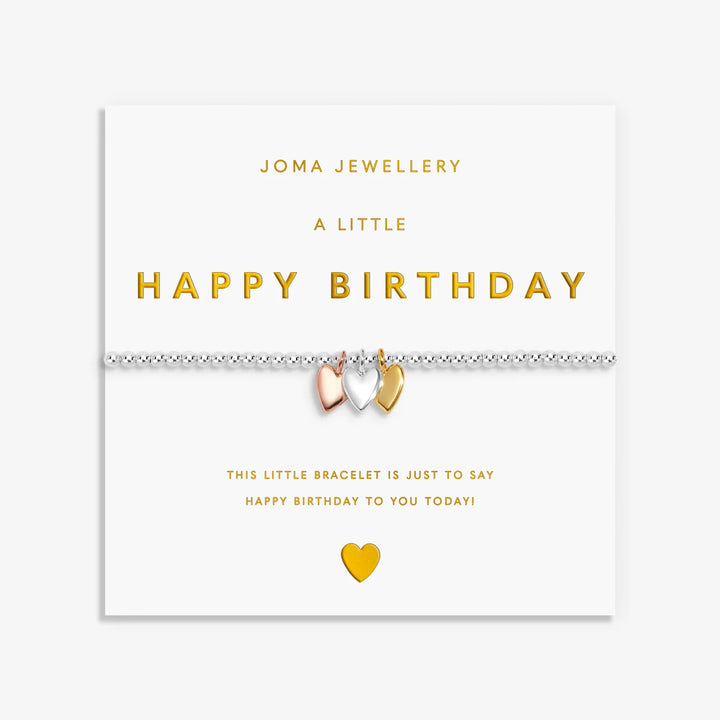 A LITTLE CHARMED MOMENTS HAPPY BIRTHDAY BRACELET
