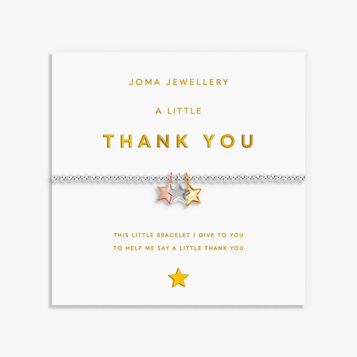 A LITTLE CHARMED MOMENTS THANK YOU BRACELET