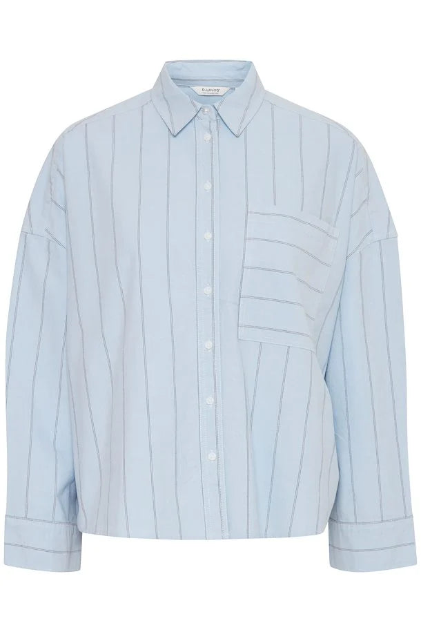 VISTA BLUE MIX INLUVA STRIPE SHIRT