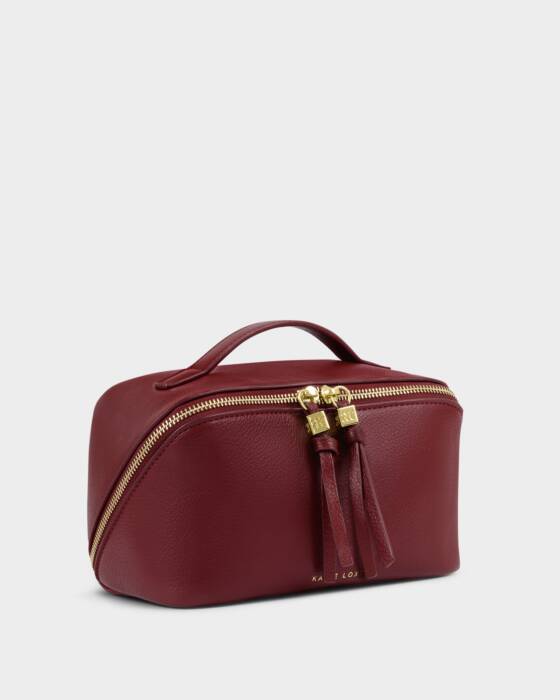SOHO MEDIUM MAKEUP & WASH BAG CHERRY