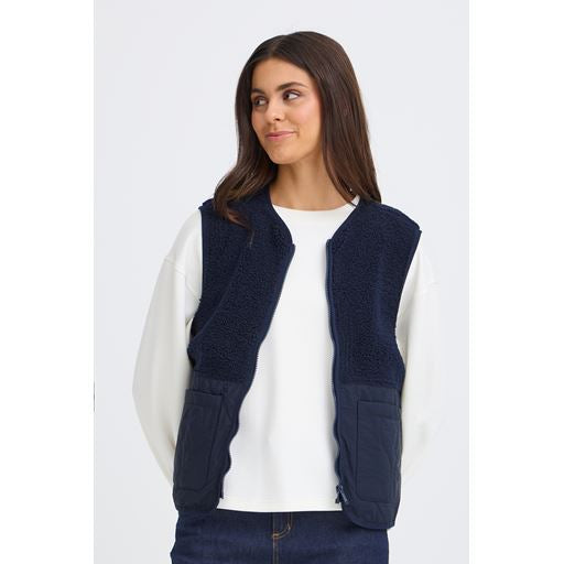 NAVY BLAZER MIKALA WAISTCOAT