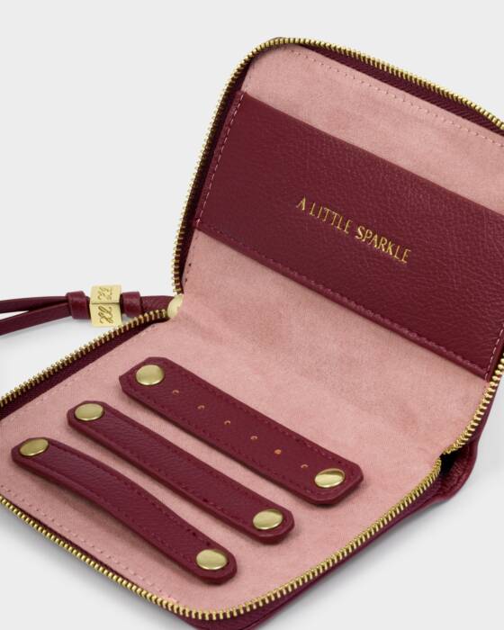 SLIM JEWELLERY CASE CHERRY