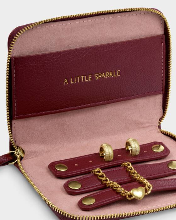 SLIM JEWELLERY CASE CHERRY