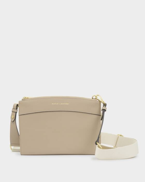 TRAVEL ORGANISER CROSSBODY BAG LIGHT TAUPE