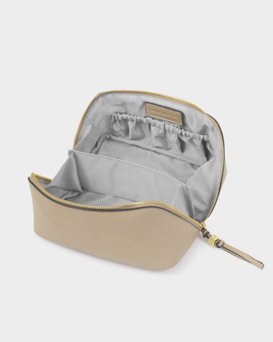 MEDIUM SOHO MAKEUP & WASH BAG LIGHT TAUPE