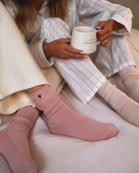 GIFT BOXED HEART SNUG SOCKS