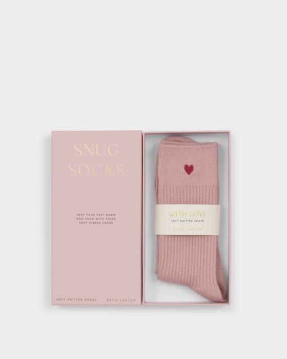 GIFT BOXED HEART SNUG SOCKS
