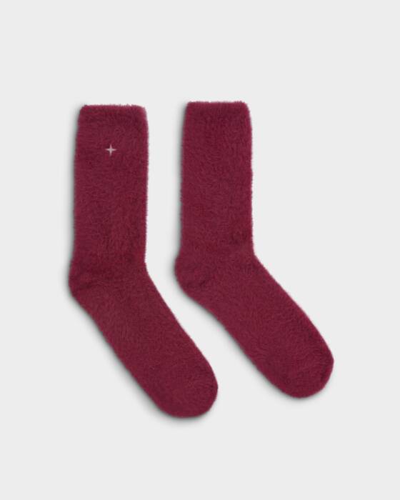 GIFT BOXED SNUG FLUFFY SOCKS CHERRY