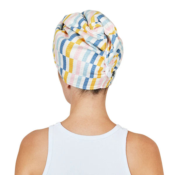 BROADWALK PARADE STRIPE QUICK DRY HAIR WRAP