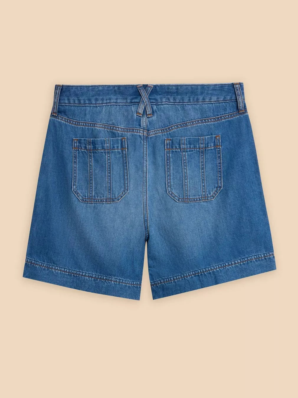 MID DENIM MOLLIE COMBAT DENIM SHORTS