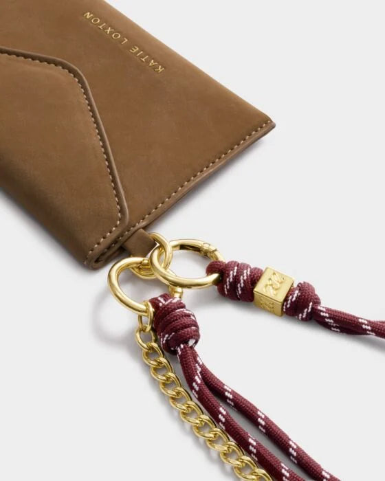 CORD SUEDETTE PURSE CARAMEL