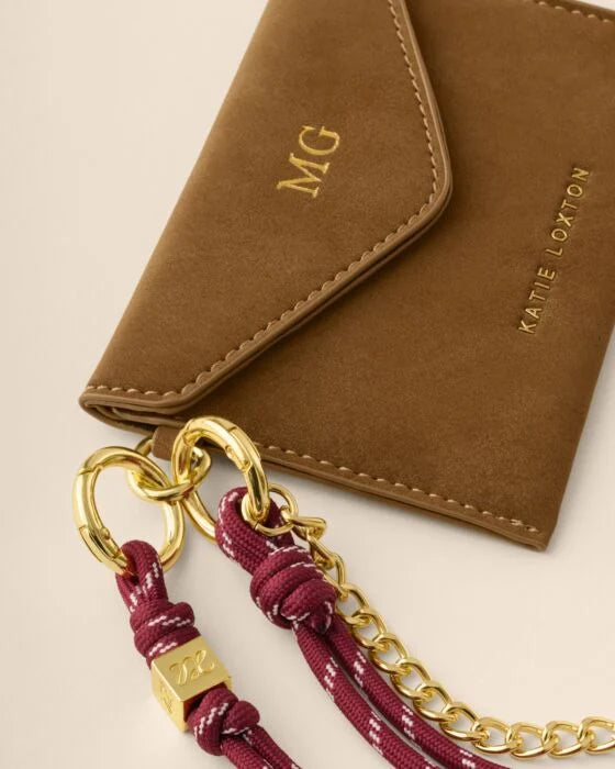 CORD SUEDETTE PURSE CARAMEL