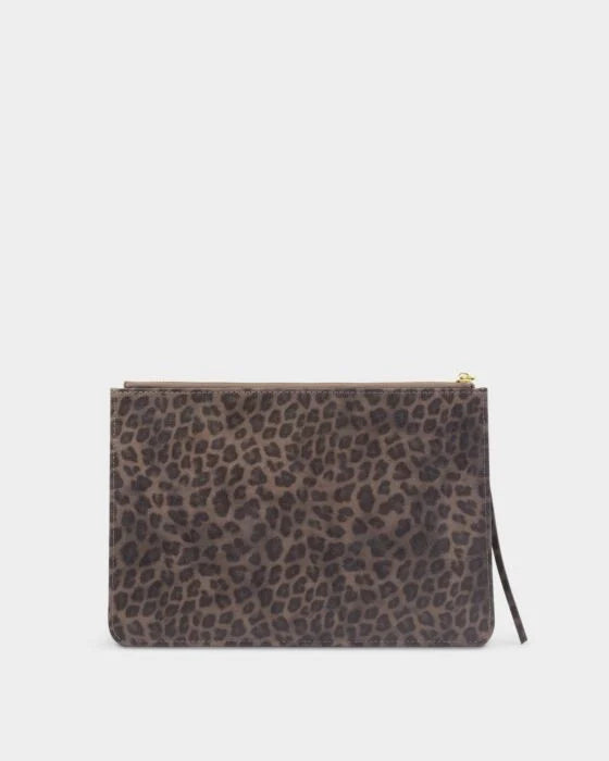 TASSEL CHARM POUCH LEOPARD