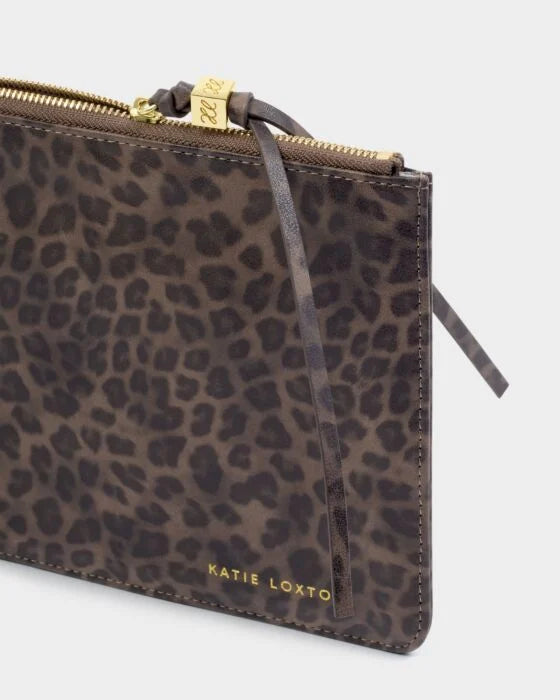 TASSEL CHARM POUCH LEOPARD