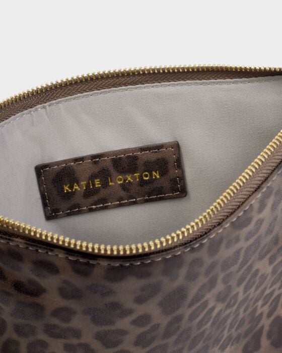 TASSEL CHARM POUCH LEOPARD