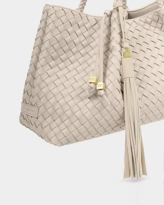 OVERSIZED SUEDETTE TASSEL BAG CHARM