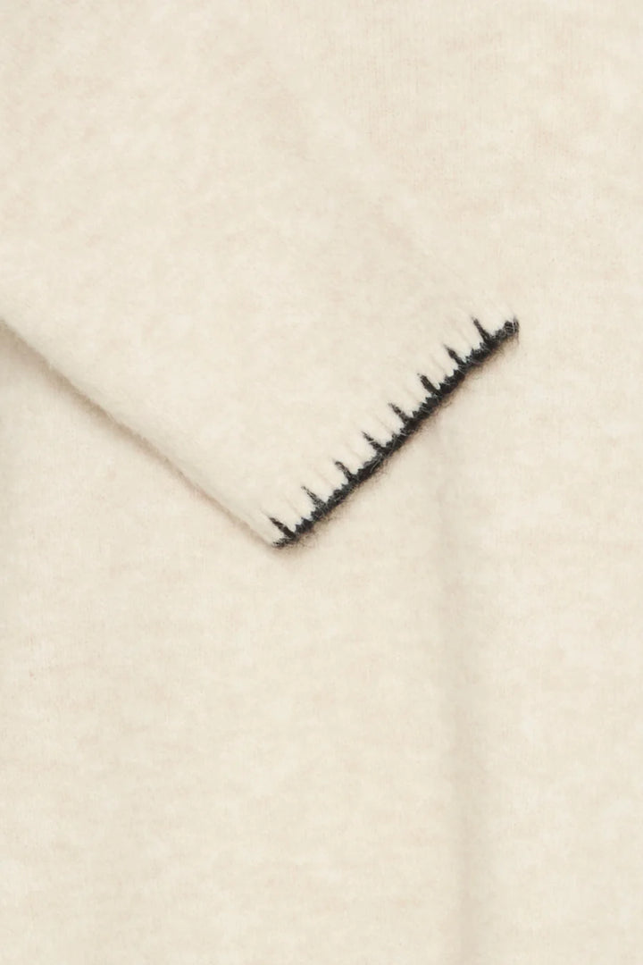 BIRCH MELANGE OMEA ROLLNECK JUMPER