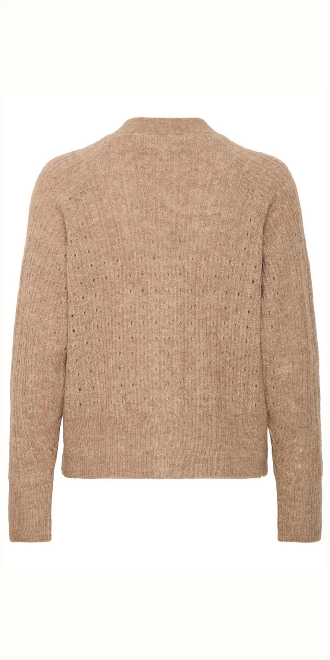 WALNUT MELANGE MONNA CARDIGAN