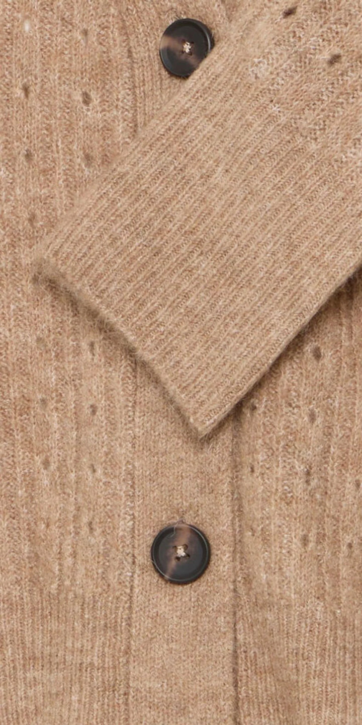 WALNUT MELANGE MONNA CARDIGAN