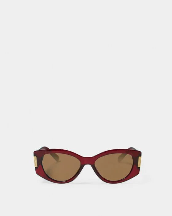 DEEP RED RIMMI SUNGLASSES