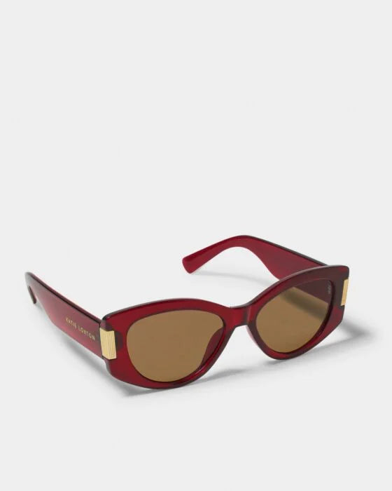 DEEP RED RIMMI SUNGLASSES