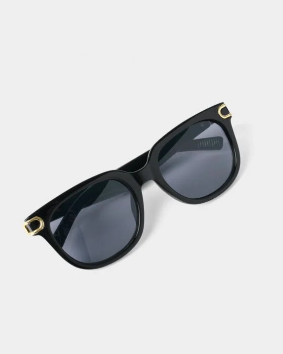 BLACK MANHATTAN SUNGLASSES