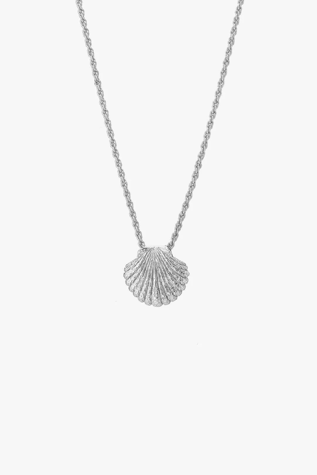 SILVER SHELL NECKLACE