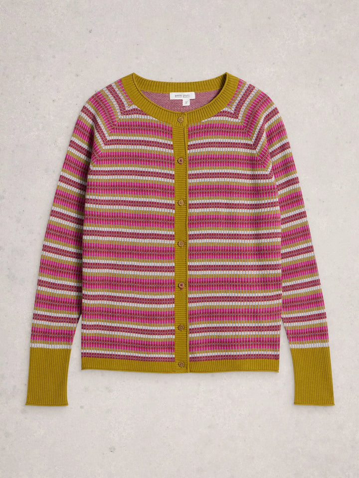 PINK MULTI LULU PATTERN CARDI